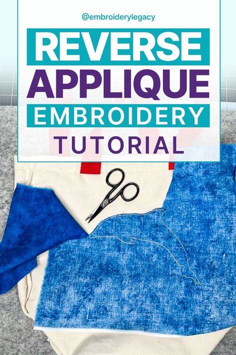 Learn how to do reverse applique embroidery with our easy tutorial! This technique adds unique texture and depth to your garments. Find designs and follow our step-by-step guide for amazing results. Reverse Applique Designs, Reverse Applique Tutorial, Machine Embroidery Tutorials, Applique Sweatshirt, Applique Tutorial, Embroidery Tips, Reverse Applique, Hand Embroidery Projects, Embroidery Tutorial