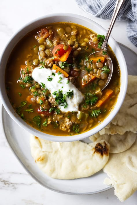 Ground Turkey Lentil Recipes, Ground Turkey And Lentils Recipes, Turkey Curry Soup, Turkey And Lentil Recipes, Ground Turkey Lentil Soup, Turkey And Lentil Soup, Ground Turkey Soup Recipes, Ground Turkey Barley Soup, Ground Turkey Vegetable Soup