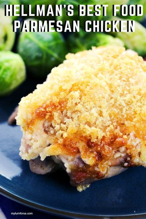 20 reviews · 45 minutes · Serves 6 · We took a Hellman’s best food parmesan chicken recipe and made chicken thighs with a parmesan panko coating. This best foods chicken recipe is super easy and amazing. #HellmansChickenRecipe… More Hellmans Chicken Parmesan, Hellmans Parmesan Chicken, Chicken Thigh Parmesan Recipe, Hellmans Chicken, Chicken Parmesean, Chicken Thighs In Oven, Seafood Ideas, Foods Chicken, Parmesan Recipes