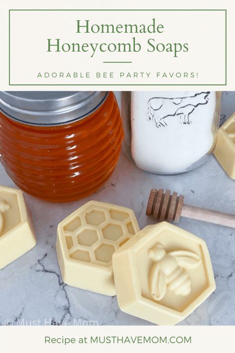 Diy Crafts When Bored, Honey Soap Diy, Easy Homemade Soap, Crafts When Bored, Honey Soap Recipe, Homemade Soap Recipe, Milk And Honey Soap, Goat Milk Soap Recipe, Melt And Pour Soap Base