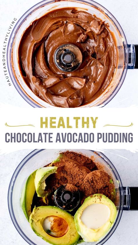 This delicious chocolate avocado pudding is so rich and creamy that no one will realize it’s healthy. It's a vegan dessert that’s incredibly easy to prepare, making it a guilt-free treat everyone will enjoy! Avacado Chocolate Pudding, Healthy Pudding Recipes, Avocado Recipes Dessert, Simple Vegan Dessert, Chocolate Avocado Pudding, Easy Chocolate Pudding, Healthy Chocolate Pudding, Healthy Vegan Dessert, Healthy Pudding