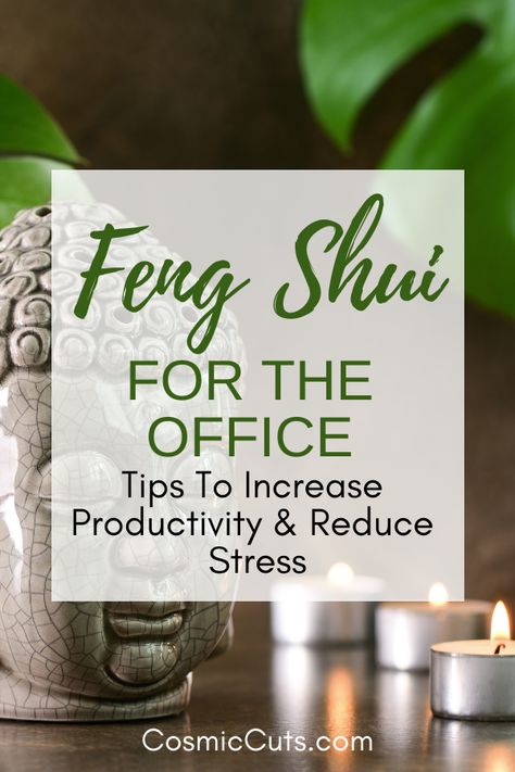 Office Simple Decor, Fung Shway Work Office, Inspiring Home Office Spaces, Office Desk Feng Shui, Office Feng Shui Decor, Fang Shui Office, Office Decor Plants Inspiration, Feng Shui Plants For Office, Fung Shway Home Office