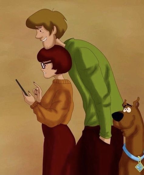 Velma X Shaggy Fan Art, Shaggy X Velma Fanart, Velma X Shaggy, Shaggy X Velma, Velma Fanart, Couple Cartoon Drawings, Scooby Doo Fanart, Scooby Doo Art, Velma Shaggy