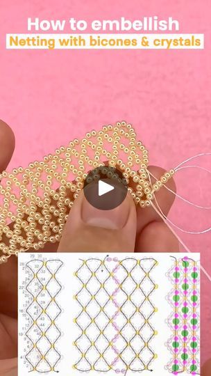 Beading Netting Patterns, Seed Bead Netting Patterns, Beaded Netting Patterns, Bead Netting Patterns Tutorials, Beading Techniques Free Pattern, Glass Bead Bracelet Patterns, Rose Coloring, Afghan Culture, Hand Embroidered Jewelry