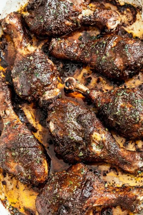 Baked Jamaican Jerk Chicken Easy Jerk Chicken Recipe, Jamaican Jerk Chicken Recipe, Baked Jerk Chicken, Jerk Chicken Recipe, Jamaican Jerk Chicken, Jamaican Cuisine, Jamaican Dishes, Jamaican Jerk, Jamaican Food