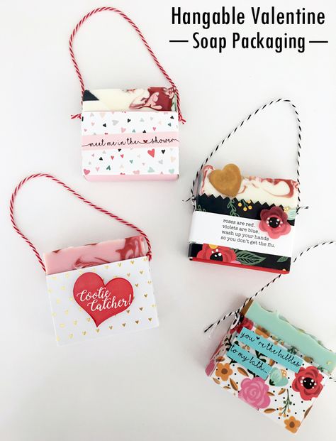 DIY Hanging Soap Packaging Tutorial by Tania with Soapish Diy Soap Packaging Ideas, Diy Soap Box, Soap Packaging Diy, Handmade Soap Ideas, Soap Wrapping, Packaging Soap, Soap Packaging Ideas, Valentine Soap, Soap Queen