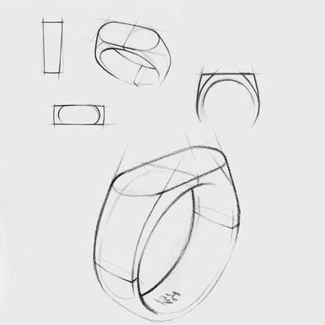 How To Draw Rings, Jewelry Design Sketch, Ring Sketch, Jewel Drawing, Jewelry Sketches, Wood Jewelery, Jewelry Sketch, Jewelry Rendering, Jewerly Designs