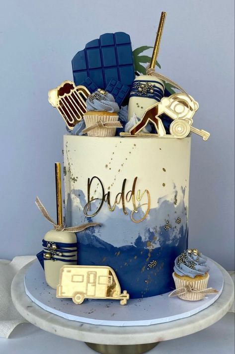 Cake For A Guy Birthday, Men’s Cakes Ideas, Male 50th Birthday Cake Ideas, Husbands 30th Birthday Cake, 38th Birthday Cake For Him, Cake 65th Birthday Men, Cool Cake Designs For Men, Mens 65th Birthday Cake, Cakes For 60th Birthday Men