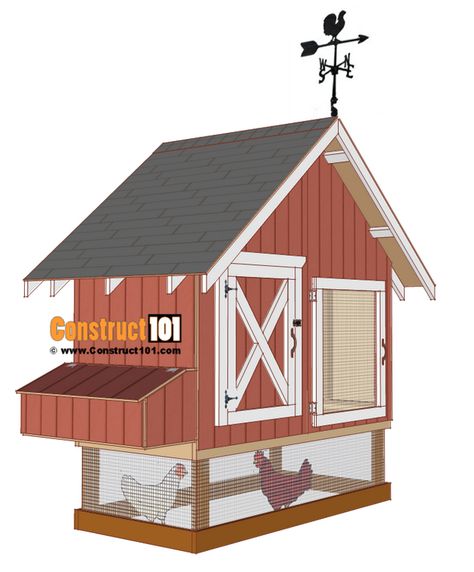 Free Chicken Coop Plans - Silver Homestead 4x8 Chicken Coop, Simple Chicken Coop Plans, Simple Chicken Coop, Coop Plans Free, Chicken Coop Tips, Chicken Coop Building, Diy Pool Ideas, Chicken Coop Plans Free, Small Chicken Coops