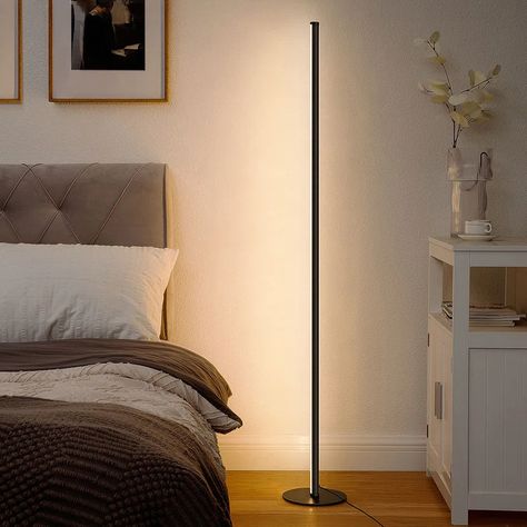 Wade Logan® Insider 57.5" LED Novelty Floor Lamp With Remote Control & Reviews | Wayfair Novelty Floor Lamp, Corner Floor Lamp, Corner Lamp, Floor Lamp Bedroom, Tall Lamps, Metal Floor Lamps, Led Floor Lamp, Standing Lamp, Black Lamps