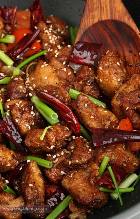 Szechuan Chicken Scezhwan Chicken, Sezuan Chicken, Szchechuan Chicken, Szchechuan Chicken Recipe, Szechuan Chicken Recipe, Schezwan Chicken, Szechuan Recipes, Cumin Chicken, Szechuan Chicken