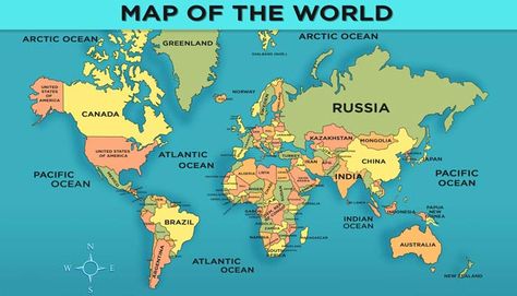 World Map of Countries - Download this printable maps of all the countries of the world along with countries name. For more interacting General knowledge for kids, visit: http://mocomi.com/learn/general-knowledge/ Politic World Map, World Map With Names Of Countries, The Map Of The World, Map Mapping Ideas, World Map With Country Names Hd, World Map Hd 4k, Free Printable World Map With Countries, World Knowledge, Map Of The World Printable