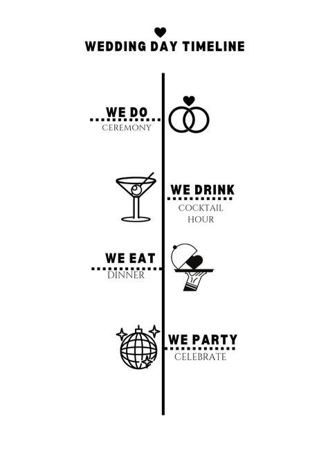 Wedding Day Timeline, Cocktail Drinks, Cocktail Hour, Wedding Day, Celebrities