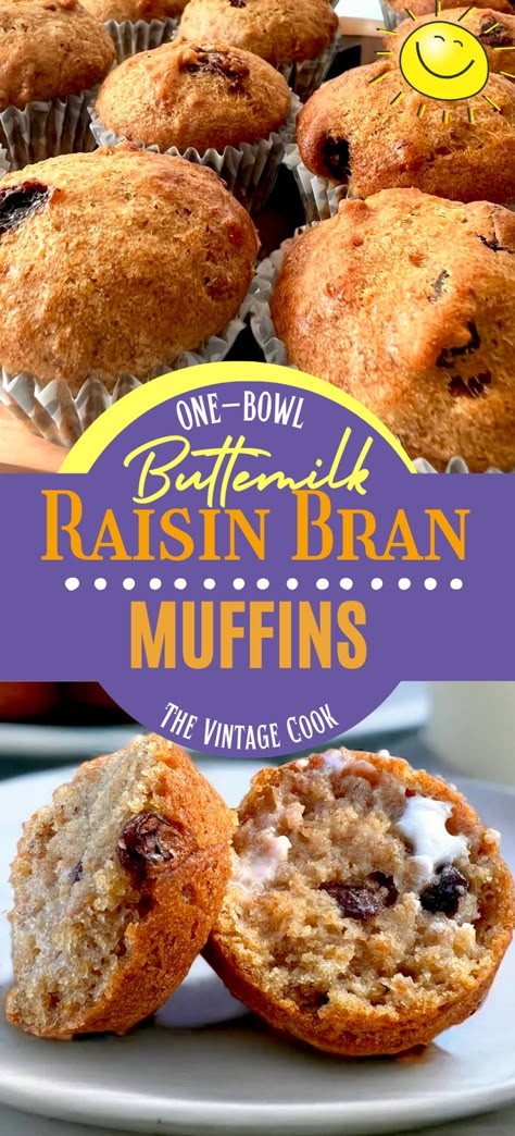 One bowl Raisin Bran Muffins, made with buttermilk. Kellogg’s Raisin Bran Cereal. Makes a large batch of batter that was originally kept in the fridge for up to six weeks! Easy Raisin Bran Muffin Recipe, Kelloggs Bran Muffins Recipe, Muffins Made From Raisin Bran Cereal, Six Week Bran Muffins With Buttermilk, Raisin Bran Cereal Muffins Recipes, Muffins Made With Bran Flakes Cereal, Muffins Using Raisin Bran Cereal, Bakery Style Raisin Bran Muffins, Raisin Bran Muffins Kelloggs