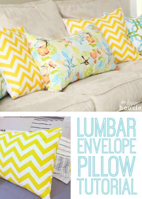 Envelope Tutorial, Envelope Pillow, Diy Pillow Covers, Sewing Cushions, Pillow Tutorial, Diy Envelope, Pillow Ideas, Colourful Cushions, Sewing Pillows