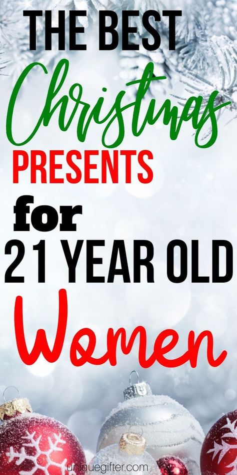 Christmas Gifts for 21-Year-Old Women | Christmas Gifts | 21-Year-Old Woman Gifts | Unique Gifts For Women | Creative Women Gifts | #gifts #giftguide #presents #women #twentyoneyearold #creative #uniquegifter Christmas Gifts For 21 Year Old Women, Christmas Gifts For Guys, 21 Year Old Girl, Cheap Stocking Stuffers, Chocolate Christmas Cookies, Stocking Stuffers For Adults, Unisex Christmas Gifts, Bosses Day Gifts, Gifts For Guys