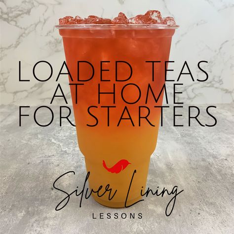 Guide to Making Loaded Teas at Home for Starters How To Make Loaded Teas, Boss Babe Loaded Tea Recipe, Simple Loaded Tea Recipes, 4c Loaded Tea Recipes, Loaded Tea Recipes Diy, Loaded Teas At Home, Silver Lining Lessons, Guarana Powder, Pomegranate Drinks