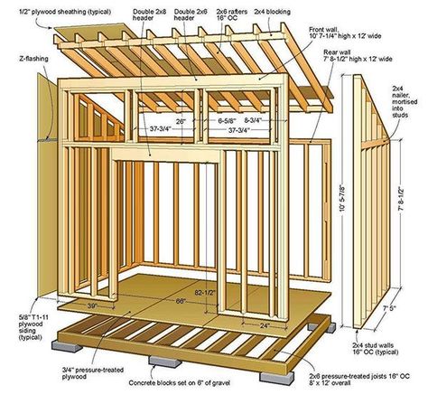 Pintu Interior, Shed Blueprints, Lean To Shed Plans, Small Shed, Diy Storage Shed, Wood Shed Plans, Lean To Shed, Shed Building Plans, Car Port