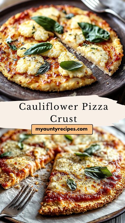 Satisfy your pizza cravings with our Delicious Low-Carb Cauliflower Pizza Crust! This gluten-free crust is made from cauliflower and seasoned to perfection, offering a healthier take on your favorite comfort food. It’s crispy, light, and perfect for all your favorite toppings. Whether you’re following a low-carb diet or just looking for a lighter option, this pizza crust is a must-try! 0 Carb Pizza Crust, Low Carb Pizza Sauce Keto, Cauliflower Crust Quiche, Healthy Gluten Free Pizza Crust, Keto Pizza Crust Cheese And Egg, Cauliflower Crust Pizza Toppings, Cauliflower Pizza Dough Recipe, Califlower Pizza Crust, Healthier Pizza Dough