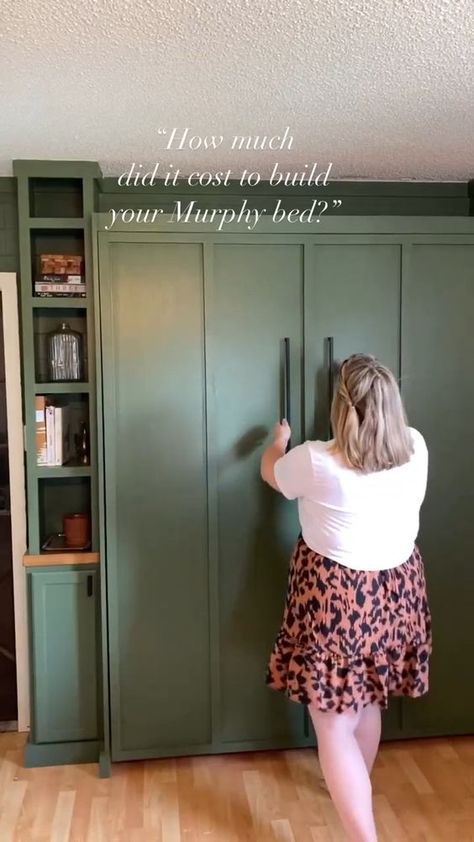 Make a design statement in your home with our guide on building a stylish Murphy bed for your guests. This article takes you through the construction process, offering insights into creating a chic and functional addition to your living space. Explore various design options and techniques to ensure your DIY project becomes a centerpiece of your home's interior. Office With Full Size Bed, Living Room With Murphy Bed, Anna White Murphy Bed, Murphy Bed Table Combo, Small Room Hacks Diy, Mcm Murphy Bed, Small Office Murphy Bed, How To Build A Murphy Bed Cabinet, Office Guest Room Murphy Bed