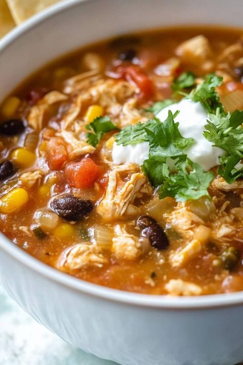 8-CAN CHICKEN TACO SOUP Seven Can Chicken Taco Soup, Weight Watchers Chicken Soup, 8 Can Chicken Taco Soup, Taco Chicken Soup, 7 Can Chicken Taco Soup, 8 Can Taco Soup, Carbquik Recipes, Can Chicken Recipes, Corn Chicken