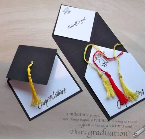 mortarboard by tessaduck - Cards and Paper Crafts at Splitcoaststampers. She calls it a fancy fold card. I call it clever. Like the grad quote too. Cards Origami, Graduation Cards Handmade, Mortar Board, Graduation Congratulations, Graduation Invites, Grad Cards, Congratulations Cards, Graduation Diy, Graduation Card