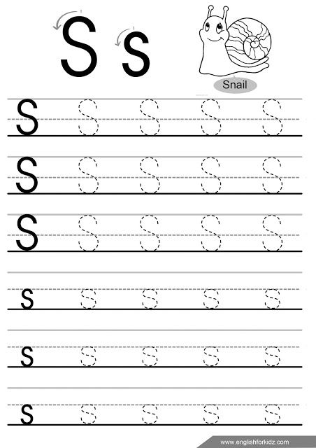 Letter s tracing worksheet, ESL handwriting Brandon Carter, Letter S Worksheets, Letter Tracing Printables, Alphabet Writing Worksheets, Letter B Worksheets, Daycare Business, Tracing Worksheets Free, Letter Worksheets For Preschool, Abc Worksheets