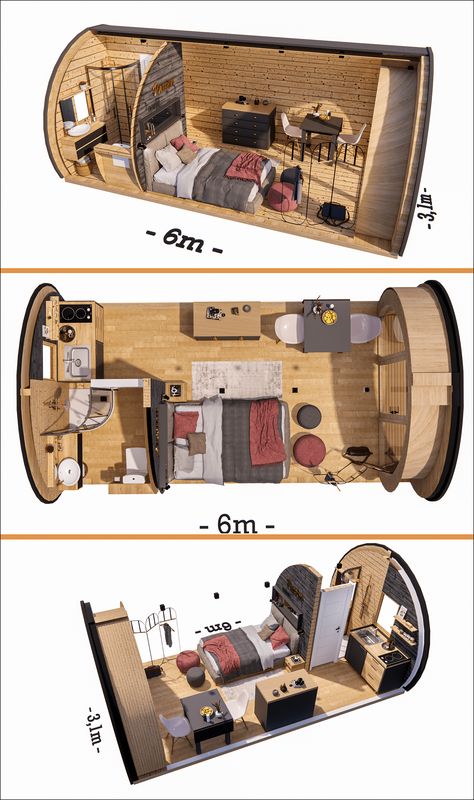 Blue Prints House, Camping Architecture, Pod Homes, Casa Hobbit, Pod House, Glamping Ideas, Tiny House Cabin, Design Hotel, Tiny House Living