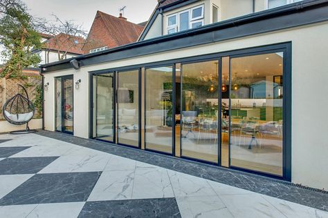 9 Alternatives To Bifolding Doors - Aluminium Trade Supply External Sliding Doors Patio, Kitchen Extensions With Bifold Doors, Patio Bifold Doors Outdoor Living, Bifold Doors Lounge, Bifolding Patio Doors, Patio Bifold Doors, External Patio Doors, Exterior Bifold Doors, Bifolding Doors Kitchen