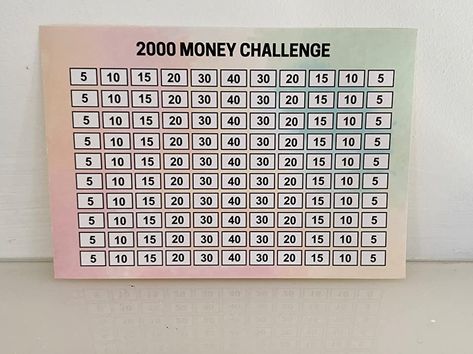 Money Envelope Challenge, Save 2000, Lost Motivation, Money Tin, Envelope Challenge, Money Spells That Work, Money Envelope, Debt Tracker, Box Sticker