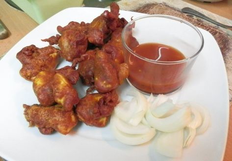 Chicken Pakora Recipe, Chicken Pakora, Red Sauce Recipe, Recipes For Chicken, Man Recipes, Pakora Recipes, Simple Chicken, Asian Restaurants, Sauce For Chicken