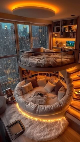 Room Ideas Aesthetic Cozy, Bedroom Cozy Aesthetic, Zimmer Aesthetic, Unique Rooms, Dream House Bedroom, Cool Teen Bedrooms, Amazing Bedroom Designs, Layered Bedding, Fall Bedroom Ideas