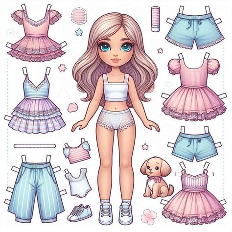 Cute Paper Dolls Printable, Lol Paper Dolls Printable Free, Fashion Animation, Printable Paper Dolls, Doll Backgrounds, 80’s Toys, Free Printable Paper Dolls, Paper Doll Printable Templates, Barbie Paper Dolls