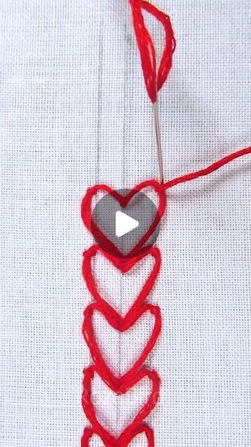 Sewing Flowers Embroidery, Small Heart Embroidery, Embroidery Valentine Ideas, Small Embroidery Designs, Creative Stitching, Heart Stitch, Embroidery Heart, Diy Instagram, Embroidery Border