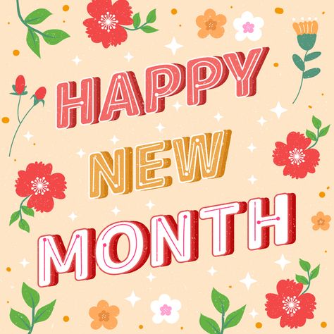 Flowers Border Happy New Month Greeting Social Media#pikbest#Templates#Others New Month Greetings, Blessed Life Quotes, Social Media Images Design, Flowers Border, Social Media Image, Happy New Month, Money Sign, About Social Media, Blessed Life