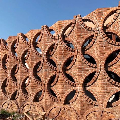 #architecturesight ⁣ The beauty of brick arches⁣ Design by: @pma.madhushala⁣ ⁣ Hey, everyone! Interested in delving deeper into architecture, interior design, and sustainable architecture? Whether you're an architect, a student, or simply passionate about architecture, click the link in our bio to grab your copies of our ebooks today.📚⁣ ⁣ Make sure you are following @architecturesight come to your best references, in Architecture and interior design •⁣⁣⁣⁣ ⁣ Brick Pavilion, Brick Arches, Black Brick Wall, Masonry Work, Brick Arch, Brick Art, Brick Construction, Architecture Design Drawing, Brick Architecture