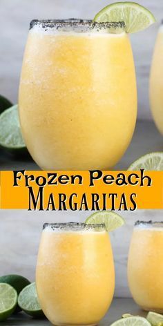 Peach Margarita Recipes, Peach Margaritas, Peach Margarita, Peach Drinks, Frozen Cocktails, Margarita Cocktail, Boozy Drinks, Mixed Drinks Recipes, Peach Recipe