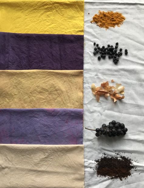 Natural Dye Aesthetic, Natural Hand Dyed Fabric, Natural Dye Textiles, Natural Dye Projects, Medieval Dyes, Natural Clothing Dye, Natural Dyes For Fabric, Natural Fabric Dye, Natural Tie Dye