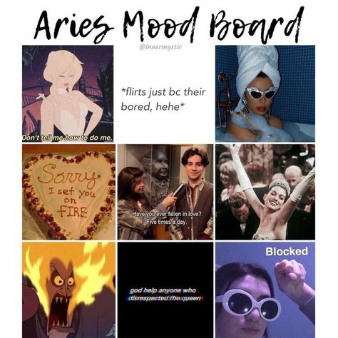 Zodiac Signs Moodboard, Capricorn X Aries, Aries Mood Board, Aries X Aries, Aries Jokes, Aries Memes Funny, Aries Humor, Aries And Aries, Aries Moodboard