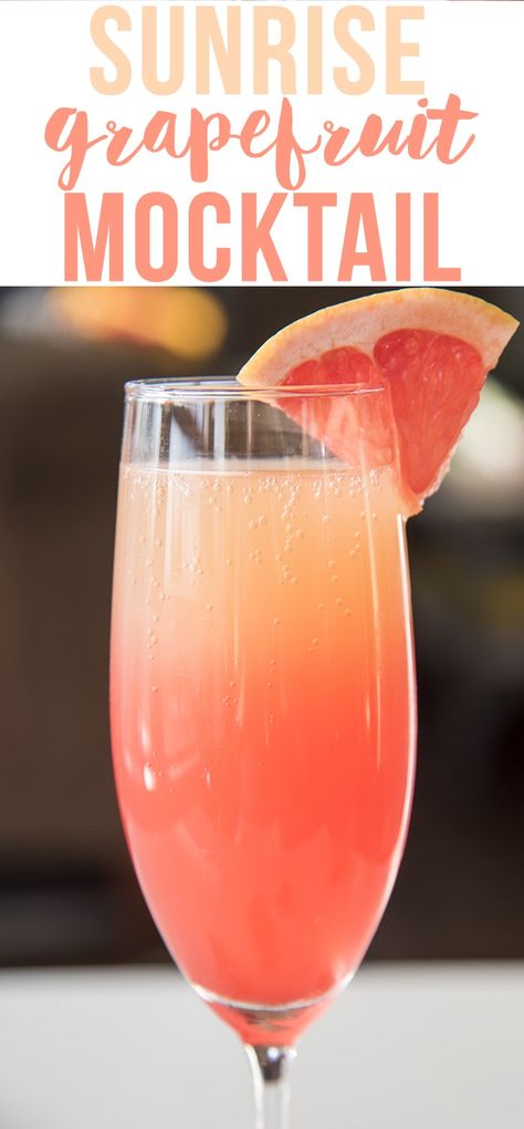 Non Alcoholic Mocktail, Grapefruit Mocktail, Grapefruit Cocktail Recipes, Grapefruit Martini, Grapefruit Drink, Grapefruit Vodka, Grapefruit Recipes, Grapefruit Cocktail, Citrus Cocktails