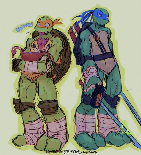 Tmnt 2016, Ninja Turtle Drawing, Tmnt Fanart, 2012 Tmnt, Tmnt Mikey, Tmnt Characters, Tmnt Leo, Leonardo Tmnt, Turtle Tots