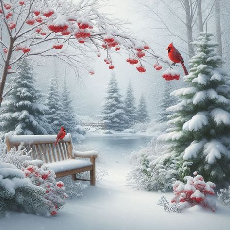 Holiday Images Winter, Crafts 2024, Glass Block Crafts, Winter Pics, Winter Christmas Scenes, Beautiful Winter Scenes, Thanksgiving Art, Christmas Phone Wallpaper, Winter Images