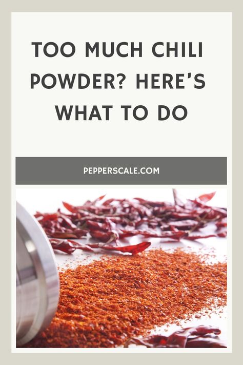 Too Much Chili Powder? Here’s What To Do Mexene Chili Powder Recipe, Homemade Green Chili, Chili Powder Recipe, Hot Spices, Spicy Dishes, Soups Stews, Spicy Chili, No Bean Chili, Chili Peppers