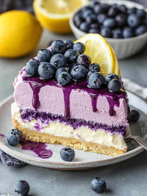 Lemon Blueberry Shortbread Mousse Cake 🍋  🌟 𝗜𝗻𝗴𝗿𝗲𝗱𝗶𝗲𝗻𝘁𝘀 🌟 For the Shortbread Base: 1 1/2 cups all-purpose flour 🌾 1/2 cup granulated sugar 🧂 1/2 cup unsalted butter, softened 🧈 1/4 teaspoon salt 🧂 For the Lemon Mousse: 1 cup heavy cream 🥄 1/2 cup granulated sugar 🧂 1 cup lemon curd 🍋 1/2 cup mascarpone cheese 🧀 1 teaspoon lemon zest 🍋 For the Blueberry Topping: 1 cup fresh blueberries 🍇 1/4 cup granulated sugar 🧂 1 tablespoon lemon juice 🍋 Lemon Desserts Aesthetic, Lemon Blueberry Shortbread Mousse Cake, Blueberry Cake Aesthetic, Blueberry Shortbread, Blueberry Mousse, Lemon Mousse, Blueberry Topping, 귀여운 음식 그림, Cupcakes Decorados