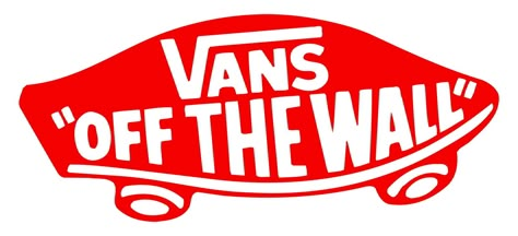 Vans Slip On Outfit, Vans Wallpaper, Vans Off The Wall Logo, Skateboard Party, Red Stickers, Skateboard Logo, Skate Stickers, Vans Ultrarange, Wall Logo