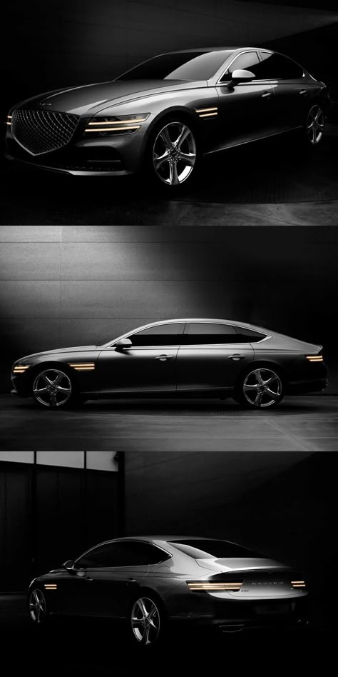 Here's Your First Look At The Slick New 2021 Genesis G80. Remind anyone of a certain Audi? 2023 Genesis G80 Sport, Genesis Car Aesthetic, Genesis Car G80, Genesis Car Luxury, Genesis Car, Mercedes Gle Coupe, Most Luxurious Car, Wallpapers Cars, Cars Tattoo