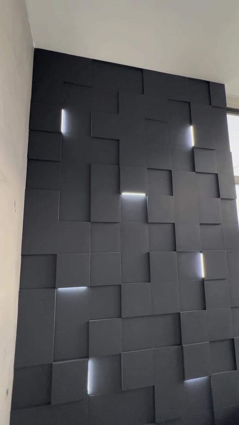 Geometric Wall Paneling, Arabic Room, Wall Panels Design, Wall Cladding Interior, Modern Accent Wall, Panelled Walls, درج السلم, Modern Wall Paneling, Tv Fal