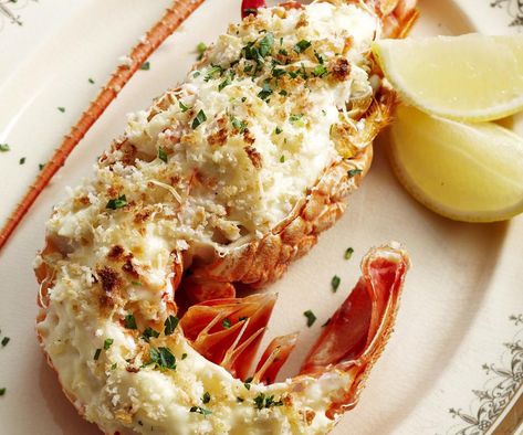 This lobster mornay recipe combines cooked lobster tails with rich mornay sauce to create one of the best, easy retro recipes in Australia. Lobster Mornay, Mornay Sauce, Lobster Dishes, Lobster Recipes Tail, Prawn Cocktail, Fresh Lobster, Recipes Sauces, How To Cook Lobster, Lobster Recipes