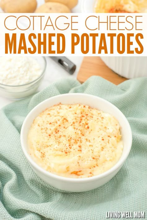 Potato Dishes Easy, Pureed Diet, Bariatric Recipes Sleeve, Cottage Cheese Recipes Healthy, Vsg Recipes, Classic Mashed Potatoes, Soft Foods Diet, Pureed Food, Bariatric Meals