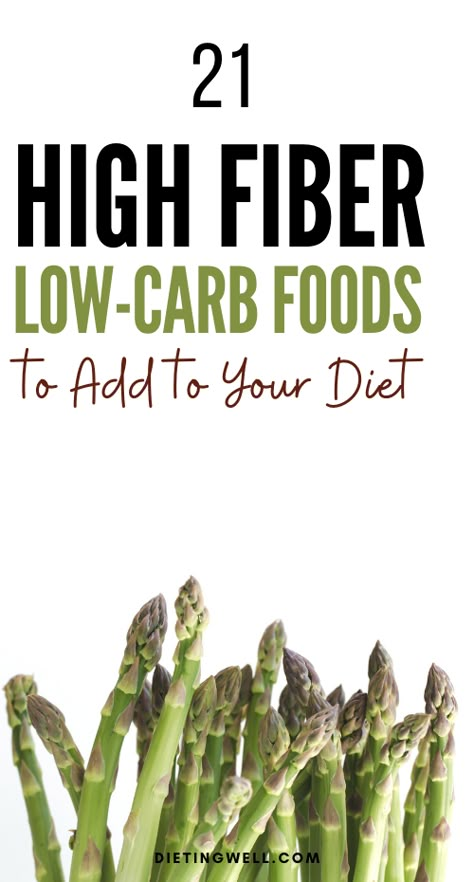 High Fiber Keto Breakfast, Bariatric Fiber Foods, Keto Fiber Recipes, Low Cal High Fiber Recipes, High Fiber Healthy Foods, Dinners High In Fiber, High Fiber Keto Meals, Low Carb High Fiber Vegetables, Keto High Fiber Foods